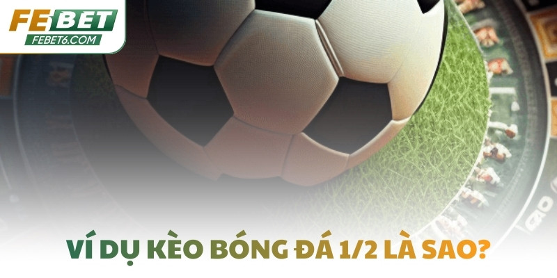Ví dụ kèo bóng đá 1/2 là sao?